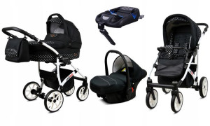 Wózek 4w1 dziecięcy BabyLux Largo + baza ISOFIX