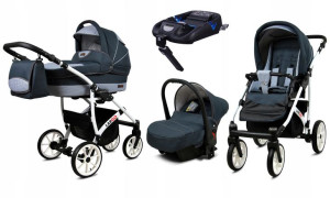 Wózek 4w1 dziecięcy BabyLux Largo + baza ISOFIX
