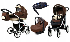 Wózek 4w1 dziecięcy BabyLux Largo + baza ISOFIX