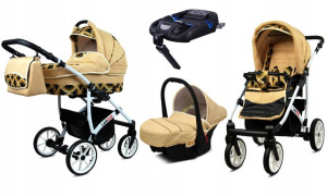 Wózek 4w1 dziecięcy BabyLux Largo + baza ISOFIX