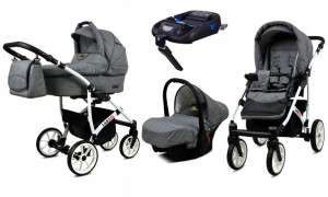 Wózek 4w1 dziecięcy BabyLux Largo + baza ISOFIX