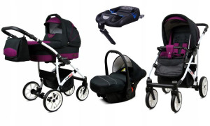 Wózek 4w1 dziecięcy BabyLux Largo + baza ISOFIX