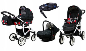 Wózek 4w1 dziecięcy BabyLux Largo + baza ISOFIX