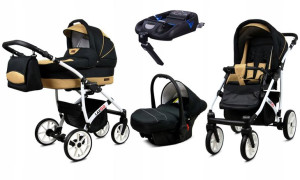 Wózek 4w1 dziecięcy BabyLux Largo + baza ISOFIX
