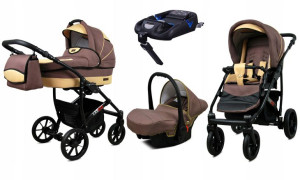 Wózek 4w1 dziecięcy BabyLux Largo + baza ISOFIX