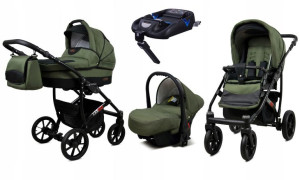 Wózek 4w1 dziecięcy BabyLux Largo + baza ISOFIX