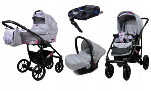 Wózek 4w1 dziecięcy BabyLux Largo + baza ISOFIX