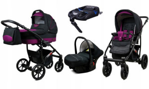 Wózek 4w1 dziecięcy BabyLux Largo + baza ISOFIX