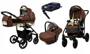 Wózek 4w1 dziecięcy BabyLux Largo + baza ISOFIX