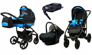 Wózek 4w1 dziecięcy BabyLux Largo + baza ISOFIX