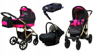 Wózek 4w1 dziecięcy BabyLux Largo + baza ISOFIX