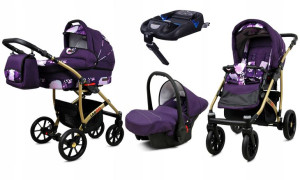 Wózek 4w1 dziecięcy BabyLux Largo + baza ISOFIX