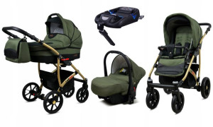 Wózek 4w1 dziecięcy BabyLux Largo + baza ISOFIX