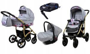 Wózek 4w1 dziecięcy BabyLux Largo + baza ISOFIX