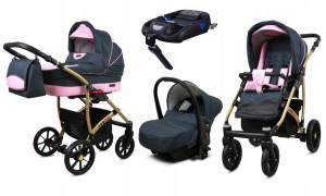 Wózek 4w1 dziecięcy BabyLux Largo + baza ISOFIX