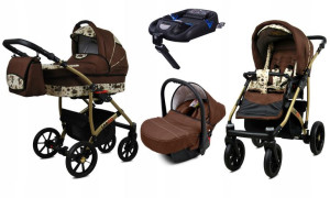 Wózek 4w1 dziecięcy BabyLux Largo + baza ISOFIX