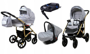 Wózek 4w1 dziecięcy BabyLux Largo + baza ISOFIX