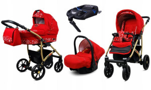 Wózek 4w1 dziecięcy BabyLux Largo + baza ISOFIX