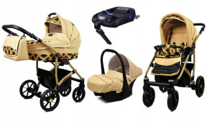 Wózek 4w1 dziecięcy BabyLux Largo + baza ISOFIX