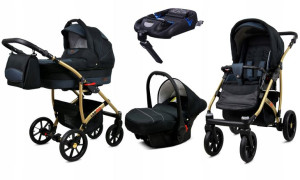 Wózek 4w1 dziecięcy BabyLux Largo + baza ISOFIX