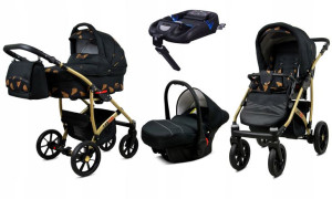 Wózek 4w1 dziecięcy BabyLux Largo + baza ISOFIX