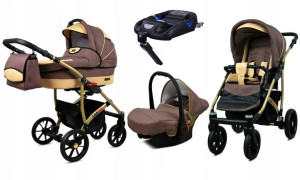 Wózek 4w1 dziecięcy BabyLux Largo + baza ISOFIX