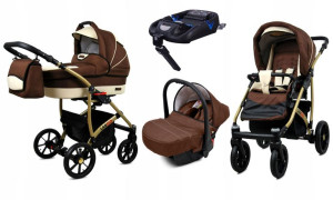 Wózek 4w1 dziecięcy BabyLux Largo + baza ISOFIX