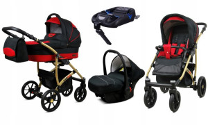 Wózek 4w1 dziecięcy BabyLux Largo + baza ISOFIX