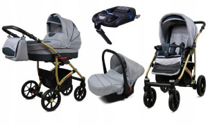 Wózek 4w1 dziecięcy BabyLux Largo + baza ISOFIX