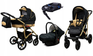 Wózek 4w1 dziecięcy BabyLux Largo + baza ISOFIX