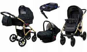 Wózek 4w1 dziecięcy BabyLux Largo + baza ISOFIX