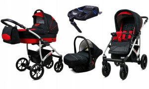  Wózek 4w1 dziecięcy BabyLux Largo + baza ISOFIX