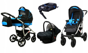  Wózek 4w1 dziecięcy BabyLux Largo + baza ISOFIX