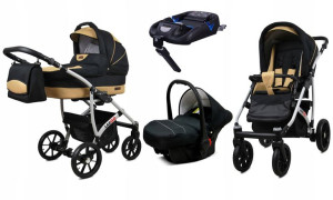  Wózek 4w1 dziecięcy BabyLux Largo + baza ISOFIX