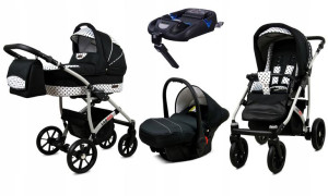 Wózek 4w1 dziecięcy BabyLux Largo + baza ISOFIX