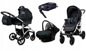  Wózek 4w1 dziecięcy BabyLux Largo + baza ISOFIX