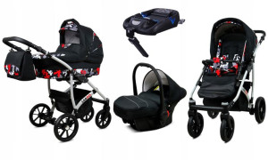  Wózek 4w1 dziecięcy BabyLux Largo + baza ISOFIX