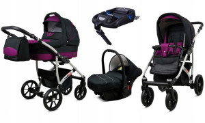 Wózek 4w1 dziecięcy BabyLux Largo + baza ISOFIX