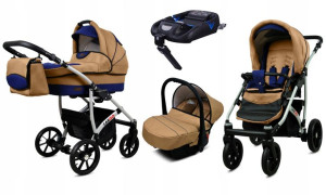 Wózek Dziecięcy Largo 4w1 Aluminium + Baza Isofix