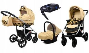 Wózek 4w1 dziecięcy BabyLux Largo + baza ISOFIX