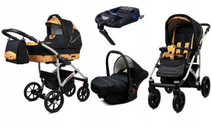 Wózek Dziecięcy Largo 4w1 Aluminium + Baza Isofix