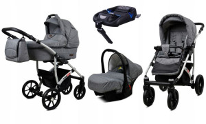 Wózek Dziecięcy Largo 4w1 Aluminium + Baza Isofix