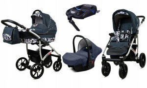 Wózek 4w1 dziecięcy BabyLux Largo + baza ISOFIX