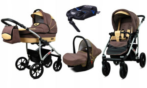 Wózek 4w1 dziecięcy BabyLux Largo + baza ISOFIX
