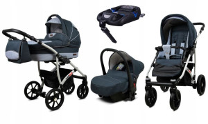 Wózek Dziecięcy Largo 4w1 Aluminium + Baza Isofix