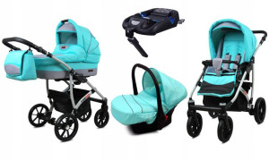 Wózek 4w1 dziecięcy BabyLux Largo + baza ISOFIX