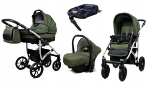 Wózek Dziecięcy Largo 4w1 Aluminium + Baza Isofix