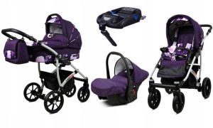 Wózek 4w1 dziecięcy BabyLux Largo + baza ISOFIX
