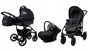 Wózek 3w1 dziecięcy spacerówka BabyLux Largo ALU