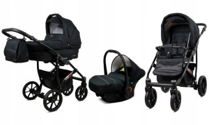 Wózek 3w1 dziecięcy spacerówka BabyLux Largo ALU